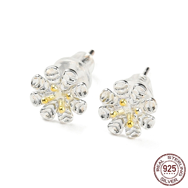 PandaHall Two Tone 999 Sterling Silver Stud Earrings, Flower, Golden & Silver, 7x7mm Sterling Silver Flower
PandaHall Two Tone 999 Sterling Silver Stud Earrings, Flower, Golden & Silver, 7x7mm Sterling Silver Flower