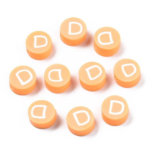 PandaHall Handmade Polymer Clay Beads, Flat Round with Alphabet, Sandy Brown, Letter.D, 9x3.5~5mm, Hole: 1.6mm Polymer Clay Letter D
PandaHall Handmade Polymer Clay Beads, Flat Round with Alphabet, Sandy Brown, Letter.D, 9x3.5~5mm, Hole: 1.6mm Polymer Clay Letter D