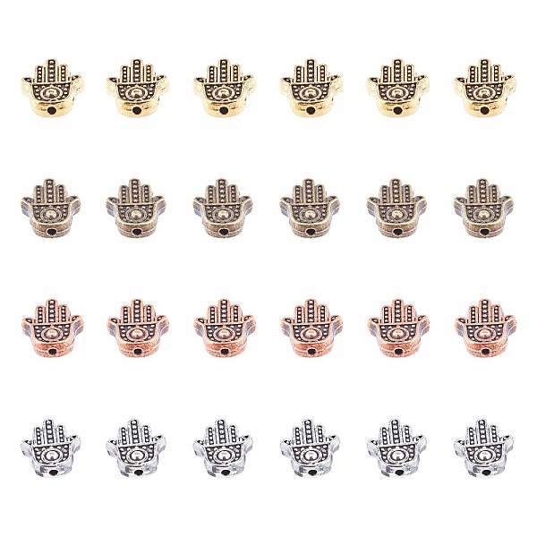 PandaHall Tibetan Style Alloy Hamsa Hand/Hand of Fatima/Hand of Miriam Beads, Cadmium Free & Lead Free, Mixed Color, 12x10x4mm, Hole: 1.5mm...
PandaHall Tibetan Style Alloy Hamsa Hand/Hand of Fatima/Hand of Miriam Beads, Cadmium Free & Lead Free, Mixed Color, 12x10x4mm, Hole: 1.5mm...
