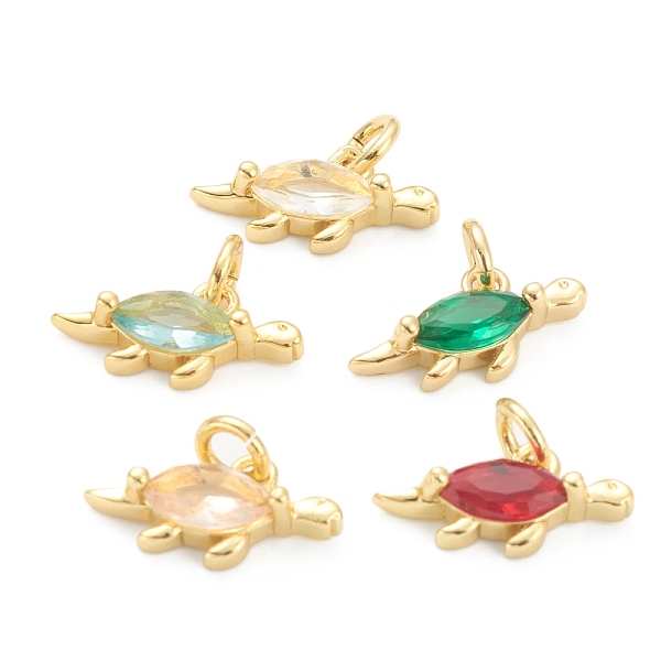 PandaHall Brass Cubic Zirconia Pendants, Long-Lasting Plated, Real 18K Gold Plated, Tortoise, Mixed Color, 7.5x15.5x4mm, Hole: 3mm, jump..., Multicolor
PandaHall Brass Cubic Zirconia Pendants, Long-Lasting Plated, Real 18K Gold Plated, Tortoise, Mixed Color, 7.5x15.5x4mm, Hole: 3mm, jump..., Multicolor