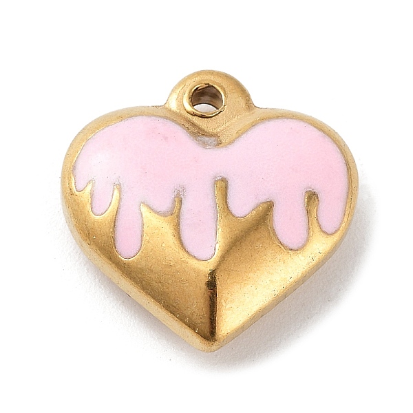 PandaHall 304 Stainless Steel Pendants, with Enamel, Golden, Heart Charm, Pink, 17x16.5x5.5mm, Hole: 1.7mm Stainless Steel+Enamel Heart Pink
PandaHall 304 Stainless Steel Pendants, with Enamel, Golden, Heart Charm, Pink, 17x16.5x5.5mm, Hole: 1.7mm Stainless Steel+Enamel Heart Pink