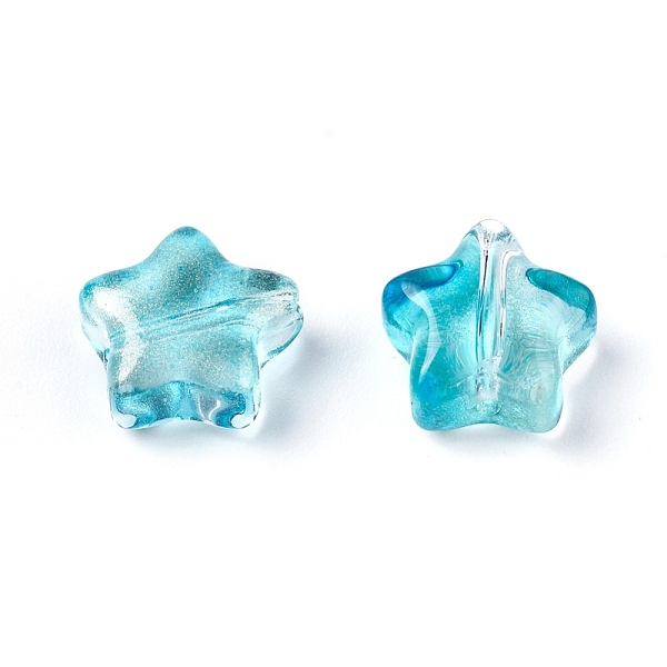 PandaHall Electroplate Glass Beads, with Glitter Powder, Star, Cyan, 8.5x8.5x4mm, Hole: 1mm Glass Star Cyan
PandaHall Electroplate Glass Beads, with Glitter Powder, Star, Cyan, 8.5x8.5x4mm, Hole: 1mm Glass Star Cyan