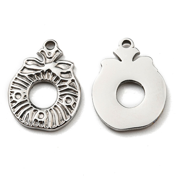 PandaHall 304 Stainless Steel Pendants, Manual Polishing, Christmas Wreath Charms, Stainless Steel Color, 18x14x2mm, Hole: 1.4mm 304...
PandaHall 304 Stainless Steel Pendants, Manual Polishing, Christmas Wreath Charms, Stainless Steel Color, 18x14x2mm, Hole: 1.4mm 304...