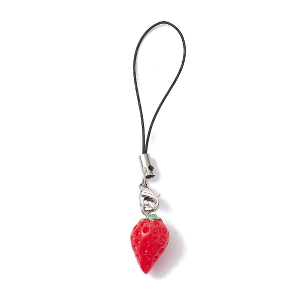 PandaHall Strawberry Resin Mobile Straps, Nylon Cord Mobile Accessories Decoration, Red, 8.5cm Resin Strawberry Red
PandaHall Strawberry Resin Mobile Straps, Nylon Cord Mobile Accessories Decoration, Red, 8.5cm Resin Strawberry Red