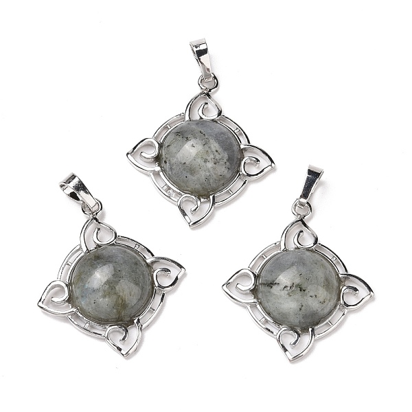 PandaHall Natural Labradorite Pendants, with Platinum Tone Brass Findings, Cadmium Free & Lead Free, Rhombus, 42x30x7.5mm, Hole: 8mm...
PandaHall Natural Labradorite Pendants, with Platinum Tone Brass Findings, Cadmium Free & Lead Free, Rhombus, 42x30x7.5mm, Hole: 8mm...