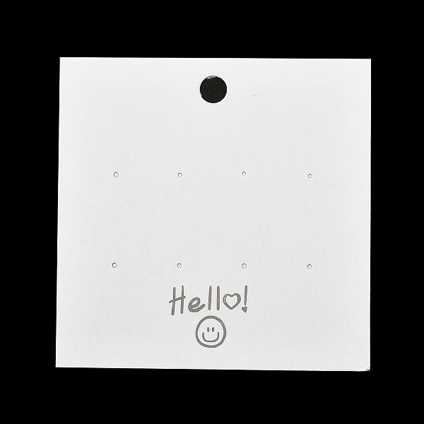 PandaHall Paper Earring Display Cards, Smiling Face Print Jewelry Display Cards for Earring Studs, White, Square, 8x8x0.05cm, Hole: 7mm and...
PandaHall Paper Earring Display Cards, Smiling Face Print Jewelry Display Cards for Earring Studs, White, Square, 8x8x0.05cm, Hole: 7mm and...