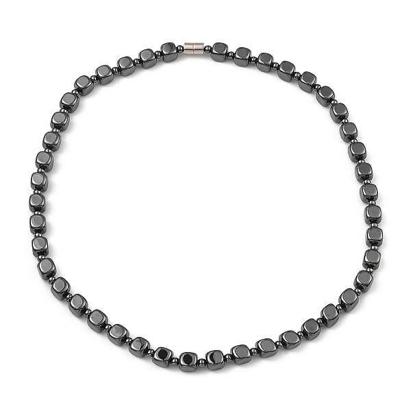 PandaHall Cube Synthetic Non-Magnetic Hematite Beaded Necklaces for Women Men, with Alloy Magnetic Clasp, 20.35 inch(51.7cm) Non-magnetic...
PandaHall Cube Synthetic Non-Magnetic Hematite Beaded Necklaces for Women Men, with Alloy Magnetic Clasp, 20.35 inch(51.7cm) Non-magnetic...