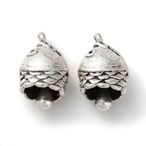 PandaHall Brass Pendnats, Cadmium Free & Lead Free, Column, Antique Silver, 13x8x6.5mm, Hole: 1.2mm Brass Bell
PandaHall Brass Pendnats, Cadmium Free & Lead Free, Column, Antique Silver, 13x8x6.5mm, Hole: 1.2mm Brass Bell