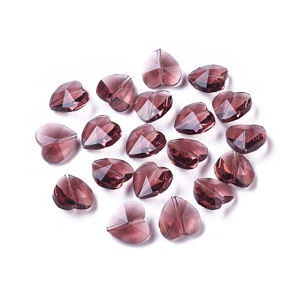 PandaHall Transparent Glass Beads, Faceted, Heart, Brown, 14x14x8~9mm, Hole: 1~1.2mm Glass Heart Brown
PandaHall Transparent Glass Beads, Faceted, Heart, Brown, 14x14x8~9mm, Hole: 1~1.2mm Glass Heart Brown
