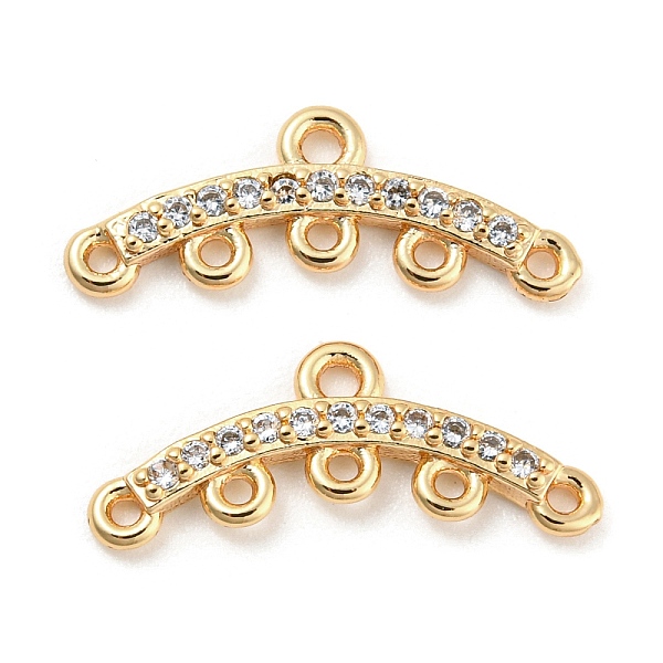 PandaHall Brass Micro Cubic Zirconia Chandelier Components Links, Curve Connector, Real 18K Gold Plated, 7.5x18.5x2mm, Hole: 1.2mm & 1mm...., Clear
PandaHall Brass Micro Cubic Zirconia Chandelier Components Links, Curve Connector, Real 18K Gold Plated, 7.5x18.5x2mm, Hole: 1.2mm & 1mm...., Clear
