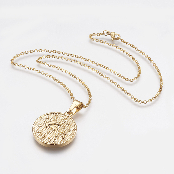 PandaHall 304 Stainless Steel Pendant Necklaces, with Lobster Claw Clasps, Golden, Twelve Constellation/Zodiac Sign, Virgo, 17.91 inch...
PandaHall 304 Stainless Steel Pendant Necklaces, with Lobster Claw Clasps, Golden, Twelve Constellation/Zodiac Sign, Virgo, 17.91 inch...