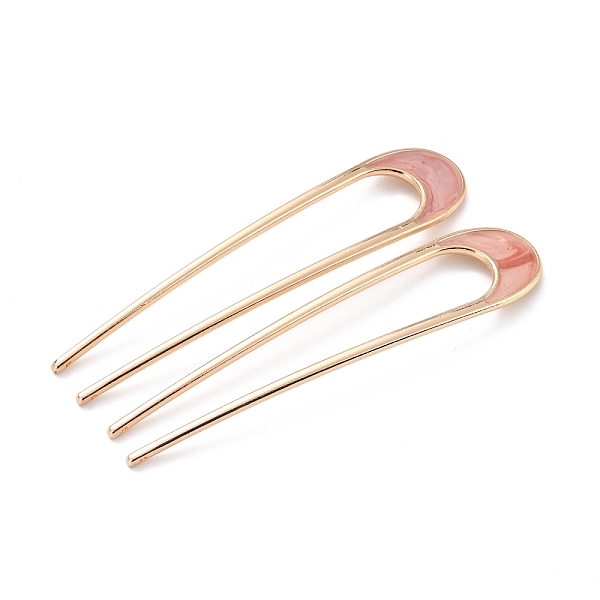 PandaHall Alloy Enamel Hair Forks, U-shaped, Vintage Decorative for Hair Diy Accessory, Golden, Dark Salmon, 101.5x21x3mm Alloy
PandaHall Alloy Enamel Hair Forks, U-shaped, Vintage Decorative for Hair Diy Accessory, Golden, Dark Salmon, 101.5x21x3mm Alloy