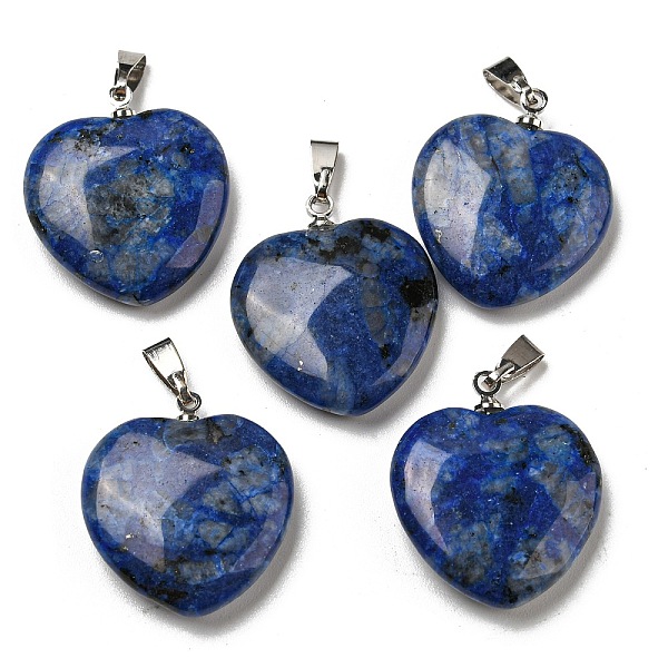 PandaHall Natural Sodalite Pendants, Heart, with Brass Findings, Platinum, 22~23x20~20.5x6~7.5mm, Hole: 5x8mm Sodalite Heart
PandaHall Natural Sodalite Pendants, Heart, with Brass Findings, Platinum, 22~23x20~20.5x6~7.5mm, Hole: 5x8mm Sodalite Heart