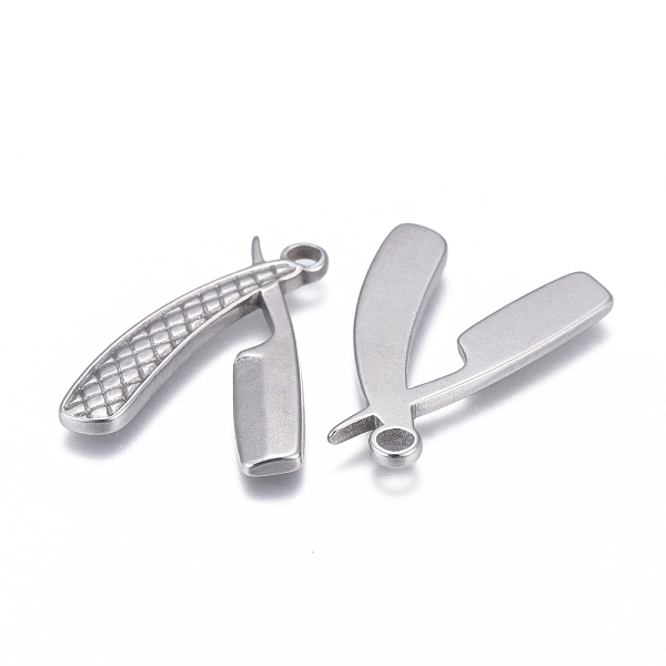 PandaHall 304 Stainless Steel Pendants, Laser Cut, Comb, Stainless Steel Color, 25x19x1.8mm, Hole: 2mm 304 Stainless Steel
PandaHall 304 Stainless Steel Pendants, Laser Cut, Comb, Stainless Steel Color, 25x19x1.8mm, Hole: 2mm 304 Stainless Steel