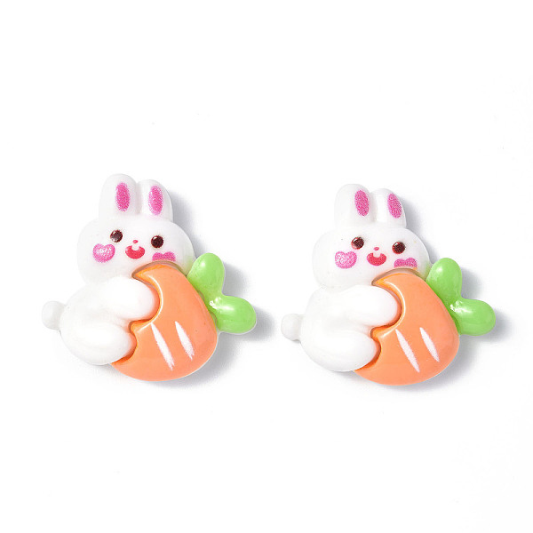 PandaHall Opaque Resin Cabochons, Animal with Carrot, Rabbit Pattern, 29.5x30.5x8.5mm Resin Rabbit
PandaHall Opaque Resin Cabochons, Animal with Carrot, Rabbit Pattern, 29.5x30.5x8.5mm Resin Rabbit