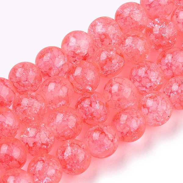 PandaHall Baking Painted Crackle Glass Bead Strands, Round, Light Coral, 8mm, Hole: 1.3~1.6mm, about 100pcs/strand, 31.4 inch Glass Round
PandaHall Baking Painted Crackle Glass Bead Strands, Round, Light Coral, 8mm, Hole: 1.3~1.6mm, about 100pcs/strand, 31.4 inch Glass Round