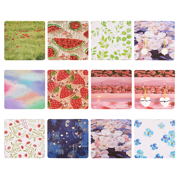 PandaHall 100 Sheets 10 Styles Paper Earring Display Cards, Flower Fruit Print Jewelry Display Cards for Earrings Storage, Square...
PandaHall 100 Sheets 10 Styles Paper Earring Display Cards, Flower Fruit Print Jewelry Display Cards for Earrings Storage, Square...