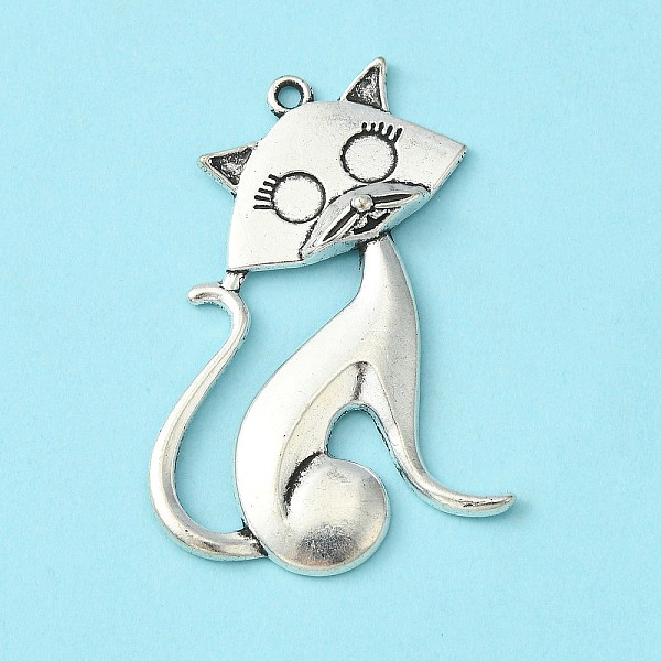 PandaHall Tibetan Style Alloy Kitten Pendants, Cat Shape, Cadmium Free & Nickel Free & Lead Free, Antique Silver, 46x30x5mm, Hole: 2mm Alloy...
PandaHall Tibetan Style Alloy Kitten Pendants, Cat Shape, Cadmium Free & Nickel Free & Lead Free, Antique Silver, 46x30x5mm, Hole: 2mm Alloy...