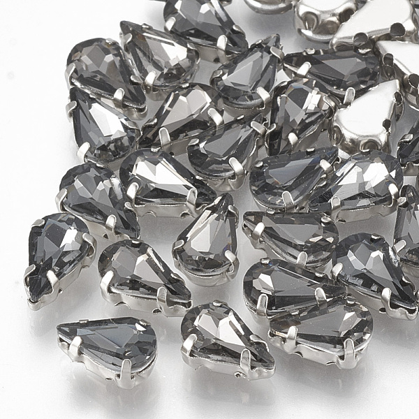 PandaHall Sew on Rhinestone, Multi-strand Links, Glass Rhinestone, with Brass Prong Settings, Garments Accessories, Faceted, teardrop..., Gray
PandaHall Sew on Rhinestone, Multi-strand Links, Glass Rhinestone, with Brass Prong Settings, Garments Accessories, Faceted, teardrop..., Gray