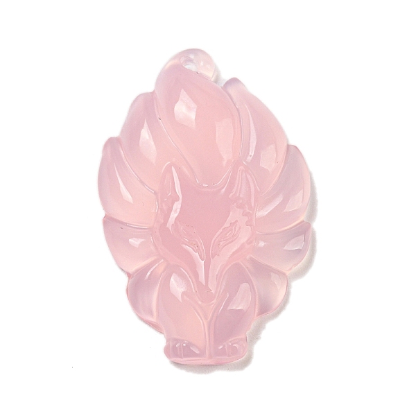PandaHall Dyed Natural Agate Carved Pendants, Nine-Tailed Fox Charms, Pearl Pink, 31.5x20x8mm, Hole: 1.2mm Natural Agate Fox
PandaHall Dyed Natural Agate Carved Pendants, Nine-Tailed Fox Charms, Pearl Pink, 31.5x20x8mm, Hole: 1.2mm Natural Agate Fox