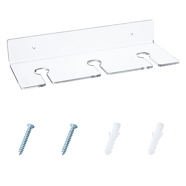 PandaHall Acrylic Display Stands Set, with Iron Screws & Plastic Plugs, Wall-mounted, Clear, 11x28x4.85cm Acrylic Clear
PandaHall Acrylic Display Stands Set, with Iron Screws & Plastic Plugs, Wall-mounted, Clear, 11x28x4.85cm Acrylic Clear