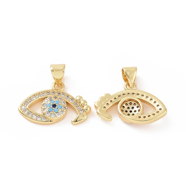 PandaHall Brass Micro Pave Cubic Zirconia Pendants, Evil Eye Charm, Golden, 17.5x18x3mm, Hole: 5x3mm Brass+Cubic Zirconia Evil Eye Cyan
PandaHall Brass Micro Pave Cubic Zirconia Pendants, Evil Eye Charm, Golden, 17.5x18x3mm, Hole: 5x3mm Brass+Cubic Zirconia Evil Eye Cyan
