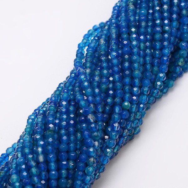 PandaHall Natural Agate Bead Strands, Dyed, Faceted, Round, Medium Blue, 4mm, Hole: 0.8mm, about 90~92pcs/strand, 14 inch Natural Agate...
PandaHall Natural Agate Bead Strands, Dyed, Faceted, Round, Medium Blue, 4mm, Hole: 0.8mm, about 90~92pcs/strand, 14 inch Natural Agate...