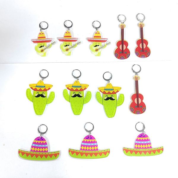 PandaHall Cinco de Mayo Opaque Printed Acrylic Pendant Locking Stitch Markers, 304 Stainless Steel Leverback Earring & Steel Wine Glass..., Multicolor
PandaHall Cinco de Mayo Opaque Printed Acrylic Pendant Locking Stitch Markers, 304 Stainless Steel Leverback Earring & Steel Wine Glass..., Multicolor