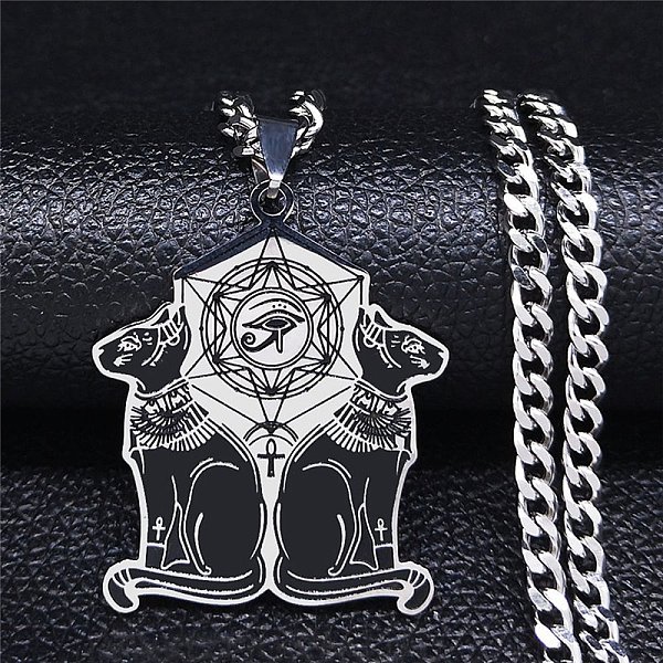 PandaHall 304 Stainless Steel Enamel Necklaces, Cat Pendant Necklaces, Stainless Steel Color, 19.49 inch(49.5cm) 304 Stainless Steel Cat...
PandaHall 304 Stainless Steel Enamel Necklaces, Cat Pendant Necklaces, Stainless Steel Color, 19.49 inch(49.5cm) 304 Stainless Steel Cat...