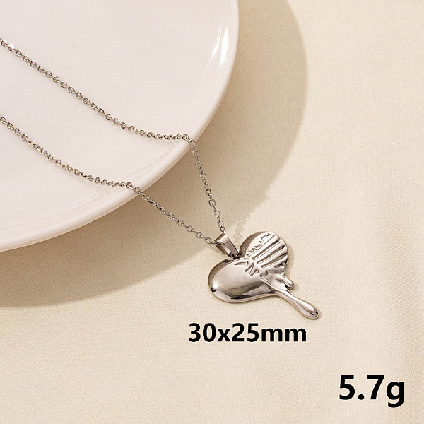 PandaHall Vintage Stainless Steel Heart Pendant Lock Collarbone Chain Necklace for Women Stainless Steel
PandaHall Vintage Stainless Steel Heart Pendant Lock Collarbone Chain Necklace for Women Stainless Steel