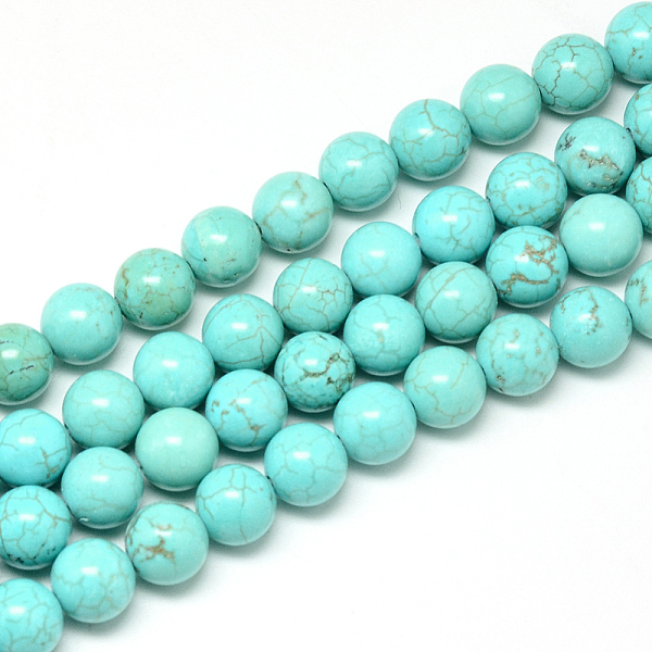 PandaHall Synthetic Turquoise Beads Strands, Dyed, Round, 8mm, Hole: 1mm, about 48pcs/strand, 14.9 inch Synthetic Turquoise Round
PandaHall Synthetic Turquoise Beads Strands, Dyed, Round, 8mm, Hole: 1mm, about 48pcs/strand, 14.9 inch Synthetic Turquoise Round