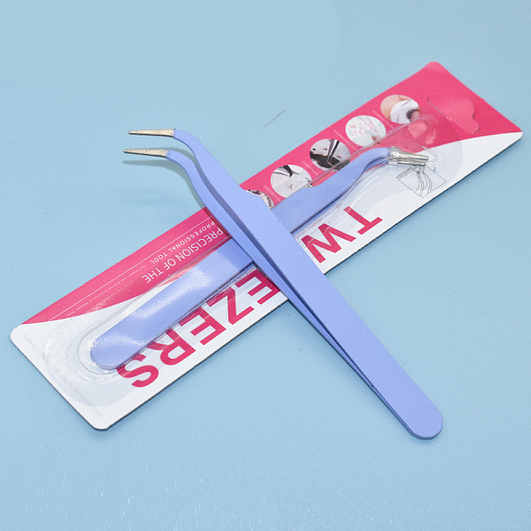 PandaHall Stainless Steel Tweezers, Bend Head, Lilac, 11.6x1cm Stainless Steel Purple
PandaHall Stainless Steel Tweezers, Bend Head, Lilac, 11.6x1cm Stainless Steel Purple