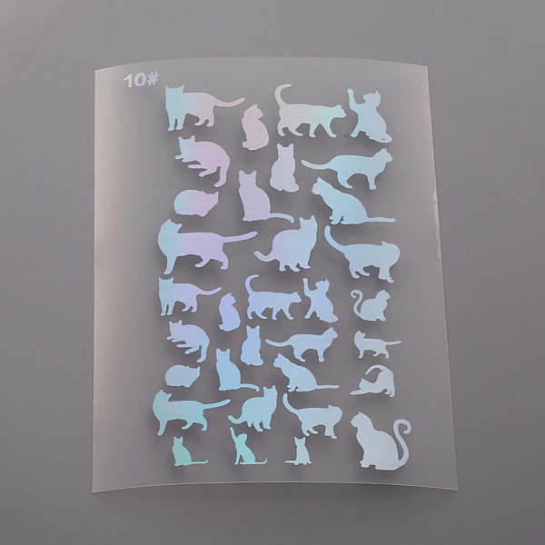 PandaHall Waterproof Transparent Plastic Stickers, Laser Effect Decorative Stickers, Filling Material for Resin Art, Cat Pattern...
PandaHall Waterproof Transparent Plastic Stickers, Laser Effect Decorative Stickers, Filling Material for Resin Art, Cat Pattern...