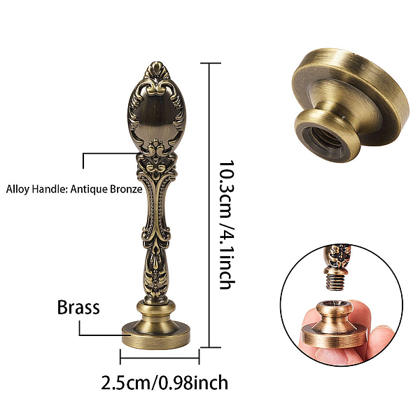 PandaHall DIY Scrapbook, Brass Wax Seal Stamp Head, Other Pattern, 25x14mm Alloy Others
PandaHall DIY Scrapbook, Brass Wax Seal Stamp Head, Other Pattern, 25x14mm Alloy Others