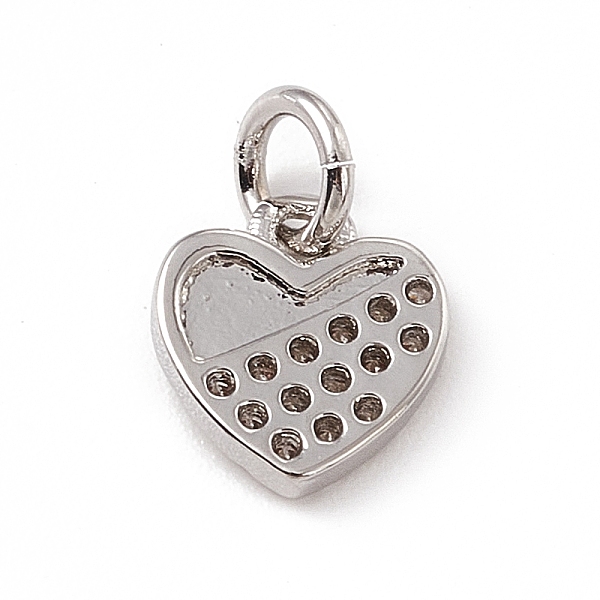 PandaHall Brass Micro Pave Clear Cubic Zirconia Heart Charms, with Open Jump Rings, Platinum, 8.5x7.5x1.5mm, Jump Ring: 4.5x0.7mm, Inner...
PandaHall Brass Micro Pave Clear Cubic Zirconia Heart Charms, with Open Jump Rings, Platinum, 8.5x7.5x1.5mm, Jump Ring: 4.5x0.7mm, Inner...