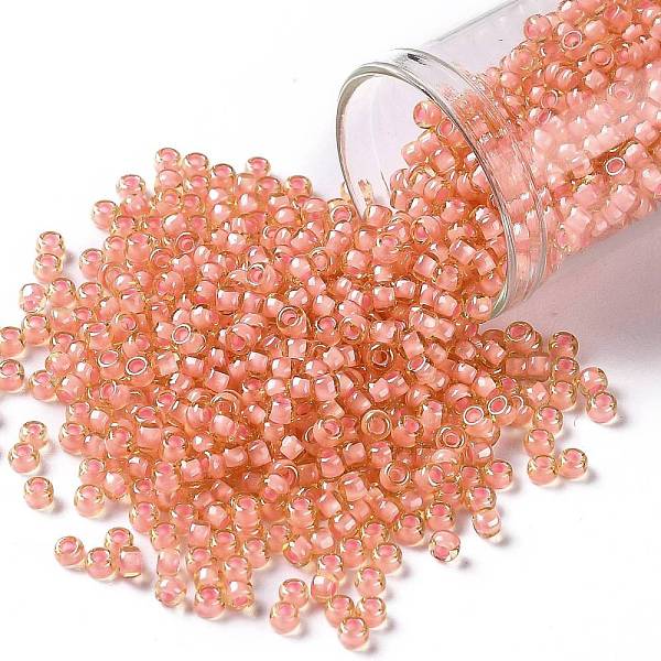 PandaHall TOHO Round Seed Beads, Japanese Seed Beads, (925) Inside Color Coral Yellow, 8/0, 3mm, Hole: 1mm, about 1110pcs/50g Glass Yellow
PandaHall TOHO Round Seed Beads, Japanese Seed Beads, (925) Inside Color Coral Yellow, 8/0, 3mm, Hole: 1mm, about 1110pcs/50g Glass Yellow