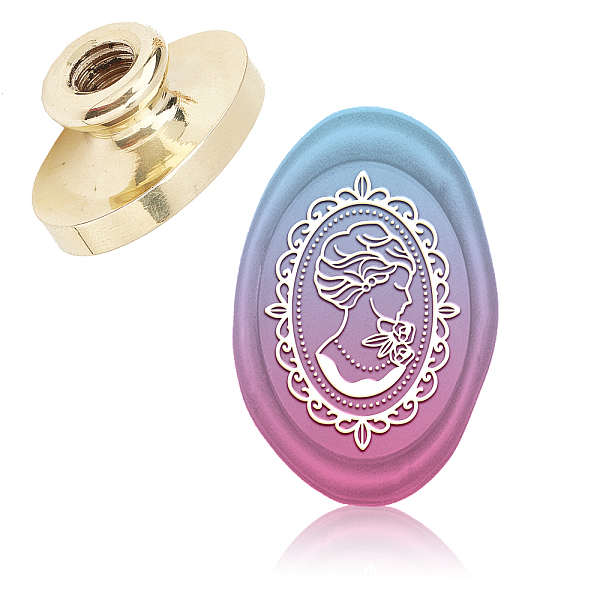 PandaHall Wax Seal Brass Stamp Head, for Wax Seal Stamp, Oval, Women Pattern, 3x2x1.45cm Brass
PandaHall Wax Seal Brass Stamp Head, for Wax Seal Stamp, Oval, Women Pattern, 3x2x1.45cm Brass