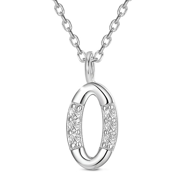 PandaHall SHEGRACE Rhodium Plated 925 Sterling Silver Initial Pendant Necklaces, with Grade AAA Cubic Zirconia and Cable Chains, Platinum..., Clear
PandaHall SHEGRACE Rhodium Plated 925 Sterling Silver Initial Pendant Necklaces, with Grade AAA Cubic Zirconia and Cable Chains, Platinum..., Clear