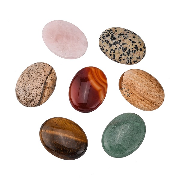 PandaHall Natural & Synthetic Mixed Stone Cabochons, Oval, Mixed Stone, 40x30x8mm Mixed Stone Oval
PandaHall Natural & Synthetic Mixed Stone Cabochons, Oval, Mixed Stone, 40x30x8mm Mixed Stone Oval