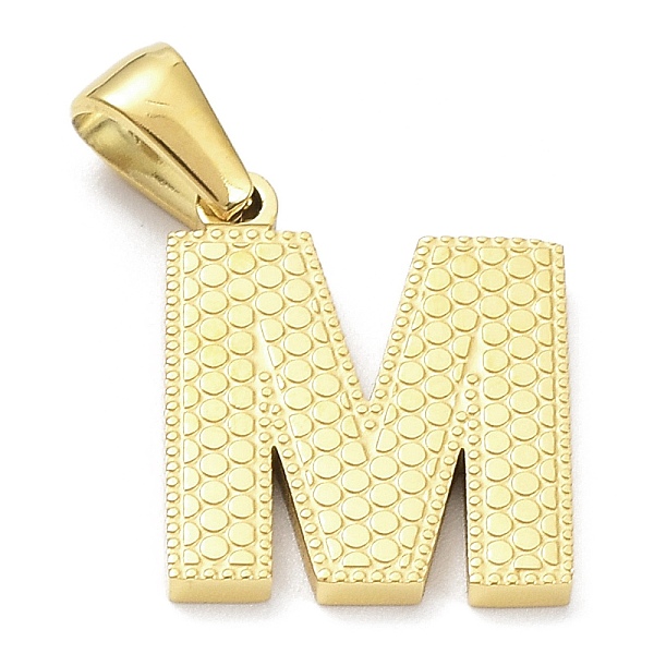 PandaHall Ion Plating(IP) 316L Surgical Stainless Steel Pendants, Real 18K Gold Plated, Letter Charm, Textured, Letter M, 16.5x14x1.6mm...
PandaHall Ion Plating(IP) 316L Surgical Stainless Steel Pendants, Real 18K Gold Plated, Letter Charm, Textured, Letter M, 16.5x14x1.6mm...