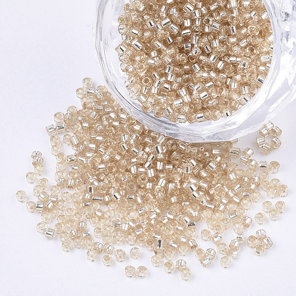 PandaHall Glass Cylinder Beads, Seed Beads, Silver Lined, Round Hole, PeachPuff, 1.5~2x1~2mm, Hole: 0.8mm, about 8000pcs/bag, about..., Brown
PandaHall Glass Cylinder Beads, Seed Beads, Silver Lined, Round Hole, PeachPuff, 1.5~2x1~2mm, Hole: 0.8mm, about 8000pcs/bag, about..., Brown