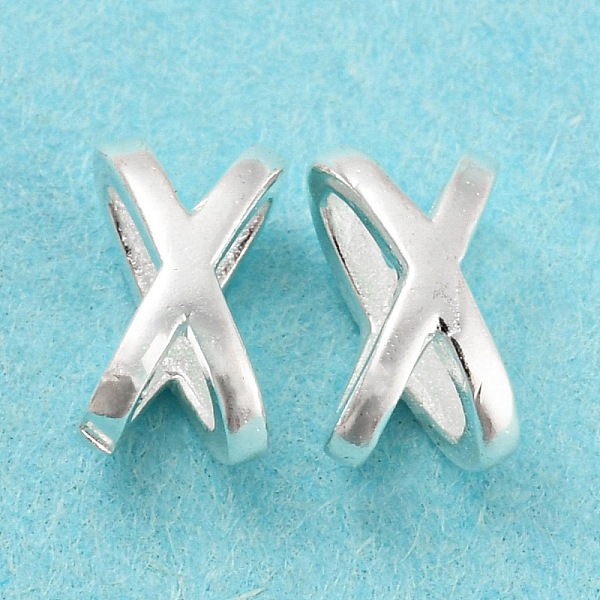 PandaHall Brass Beads, Cadmium Free & Lead Free, Letter X Shape, 925 Sterling Silver Plated, 7x4x4mm, Hole: 4x2mm Brass Letter X
PandaHall Brass Beads, Cadmium Free & Lead Free, Letter X Shape, 925 Sterling Silver Plated, 7x4x4mm, Hole: 4x2mm Brass Letter X
