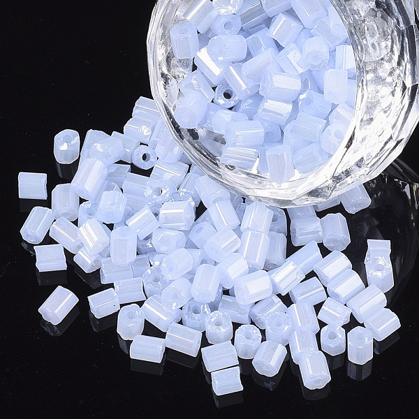 PandaHall 6/0 Two Cut Glass Seed Beads, Hexagon, Opaque Ceylon & Lustered, Light Steel Blue, 3.5~5x3.5~4mm, Hole: 1mm, about 4500pcs/bag...
PandaHall 6/0 Two Cut Glass Seed Beads, Hexagon, Opaque Ceylon & Lustered, Light Steel Blue, 3.5~5x3.5~4mm, Hole: 1mm, about 4500pcs/bag...