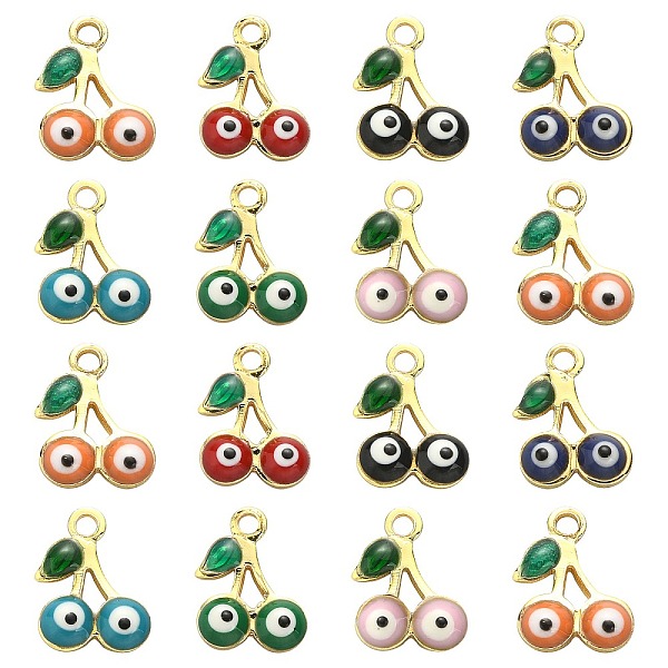 PandaHall 50Pcs Rack Plating Brass Enamel Pendants, Long-Lasting Plated, Cadmium Free & Nickel Free, Cherry with Evil Eye, Mixed Color..., Multicolor
PandaHall 50Pcs Rack Plating Brass Enamel Pendants, Long-Lasting Plated, Cadmium Free & Nickel Free, Cherry with Evil Eye, Mixed Color..., Multicolor