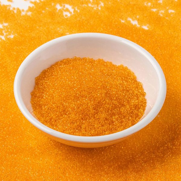 PandaHall MIYUKI Round Rocailles Beads, Japanese Seed Beads, 15/0, (RR137) Transparent Light Orange, 1.5mm, Hole: 0.7mm, about 5555pcs/10g...
PandaHall MIYUKI Round Rocailles Beads, Japanese Seed Beads, 15/0, (RR137) Transparent Light Orange, 1.5mm, Hole: 0.7mm, about 5555pcs/10g...