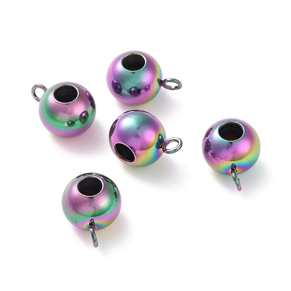PandaHall 304 Stainless Steel Tube Bails, Loop Bails, Rondelle Bail Beads, Rainbow Color, 11x6.5x8mm, Hole: 3mm 304 Stainless Steel Rondelle
PandaHall 304 Stainless Steel Tube Bails, Loop Bails, Rondelle Bail Beads, Rainbow Color, 11x6.5x8mm, Hole: 3mm 304 Stainless Steel Rondelle