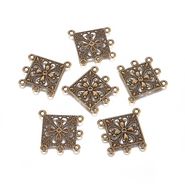PandaHall Tibetan Style Alloy Links, Lead Free and Cadmium Free, Rhombus, Antique Bronze, 35x33.5x1.5mm, Hole: 2mm Alloy Rhombus
PandaHall Tibetan Style Alloy Links, Lead Free and Cadmium Free, Rhombus, Antique Bronze, 35x33.5x1.5mm, Hole: 2mm Alloy Rhombus