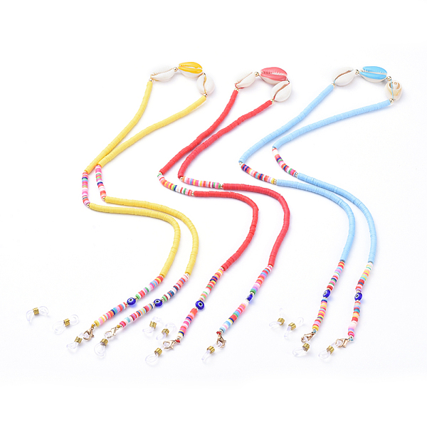PandaHall Neck Strap for Glasses, Eyeglass Holder Strings Cords, with Polymer Clay Heishi Beads, Cowrie Shell, Lampwork Beads and Rubber..., Multicolor
PandaHall Neck Strap for Glasses, Eyeglass Holder Strings Cords, with Polymer Clay Heishi Beads, Cowrie Shell, Lampwork Beads and Rubber..., Multicolor