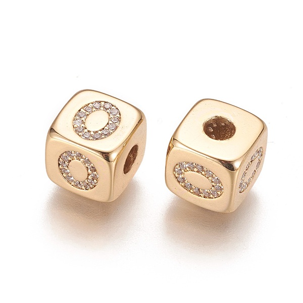 PandaHall Brass Micro Pave Cubic Zirconia Beads, Horizontal Hole, Real 18K Gold Plated, Long-Lasting Plated, Cube with Letter, Clear...
PandaHall Brass Micro Pave Cubic Zirconia Beads, Horizontal Hole, Real 18K Gold Plated, Long-Lasting Plated, Cube with Letter, Clear...