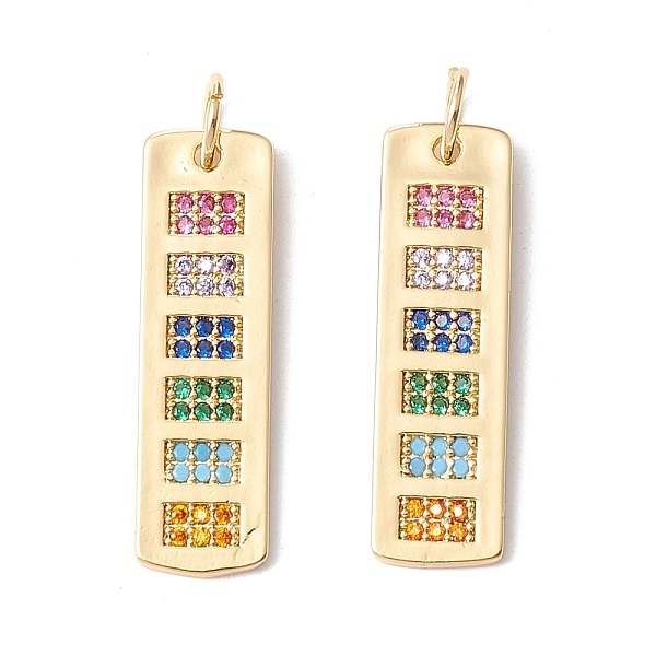 PandaHall Brass Micro Pave Colorful Cubic Zirconia Pendants, Cadmium Free & Lead Free, Rectangle, Real 18K Gold Plated, 29x8.5x1.5mm, Hole...
PandaHall Brass Micro Pave Colorful Cubic Zirconia Pendants, Cadmium Free & Lead Free, Rectangle, Real 18K Gold Plated, 29x8.5x1.5mm, Hole...